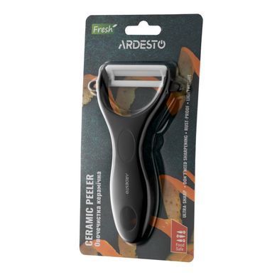 ARDESTO Овощечистка керамическая Fresh, керамика, пластик, черный
