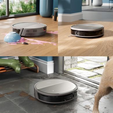 Philips Робот-пилосос Philips Series 9000, h=9.8см, вологе прибирання, конт пил -0.21л, вода -0.22л, автон. робота до 280хв, EPA 11, чорний-металік XU9100/10 фото