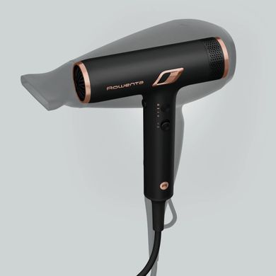 Rowenta Фен T-Shape Maestria Nano, 1700Вт, 3 режими, дифузор, іоніз-я, хол. обдув, чорний HY8310F0 фото