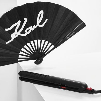 Rowenta Випрямляч Rowenta x Karl Lagerfeld Optiliss II, >240Вт, темп.режимів-10, 130-230С, кераміка, турмалін , чорний SF321LF0 фото
