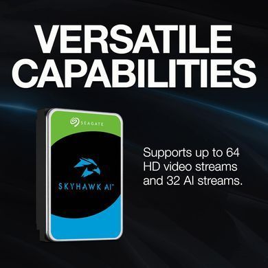 Seagate Жорсткий диск 12TB 3.5" 7200 256MB SATA SkyHawk AI ST12000VE001 фото