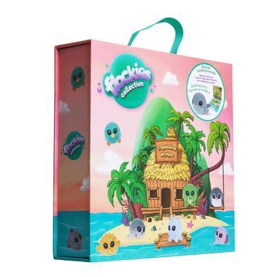 Игровой коллекционный набор FLOCKIES - ТРОПИЧЕСКИЙ ОСТРОВ (домик, эксклюзивная фигурка) FLO0415 фото