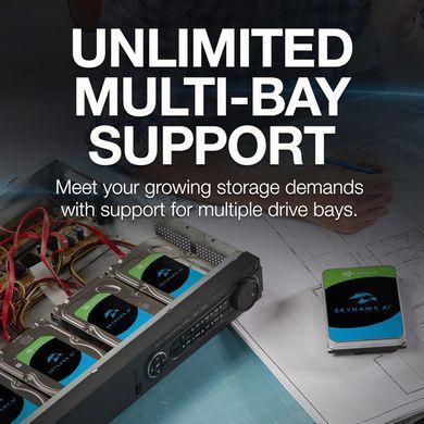 Seagate Жорсткий диск 12TB 3.5" 7200 256MB SATA SkyHawk AI ST12000VE001 фото