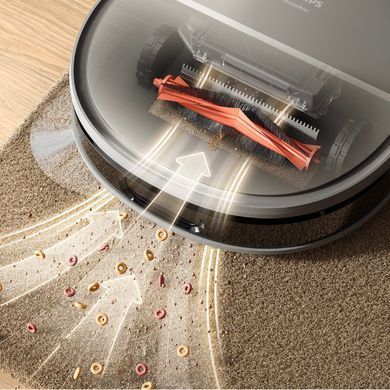 Philips Робот-пилосос Philips Series 9000, h=9.8см, вологе прибирання, конт пил -0.21л, вода -0.22л, автон. робота до 280хв, EPA 11, чорний-металік XU9100/10 фото