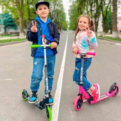 Скутер серии - PRO-FASHION 180 (алюмин., 2 колеса, груз. до 100 kg, розовый) NA01081-P фото