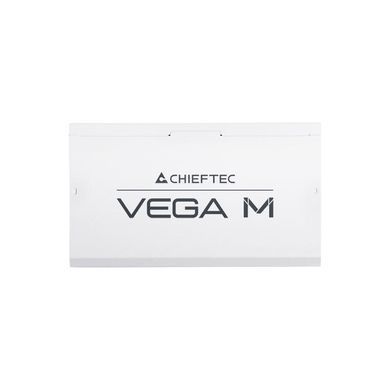 Chieftec Блок питания Vega M (750W), >90%, 80+ Gold, 135мм FDB, 1xMB 24pin(20+4), 2xCPU 8pin(4+4), 3xMolex, 6xSATA, 4xPCIe 8pin(6+2), 1xPCIe GEN5 16pin, Fully Modular, White PPG-750-CW фото