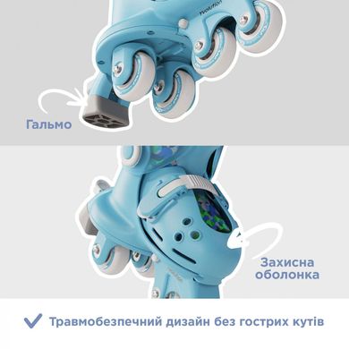 Роликові ковзани Yvolution Switch Skates, розмір 24-28, блакитний YR25B4 фото