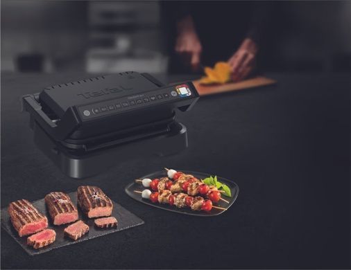 Tefal Гриль прижимной OptiGrill 2в1 Black, 2100Вт, темп. режимов-4, съёмные пластины, металл, черный GC772830 фото