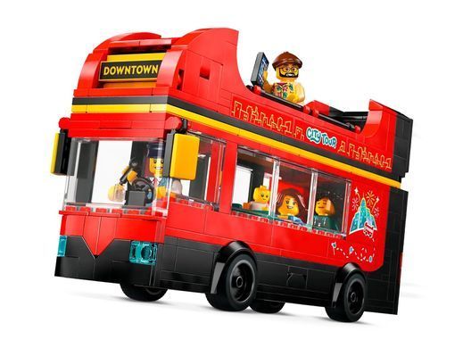 LEGO Конструктор City Красный двухэтажный экскурсионный автобус 60407 фото