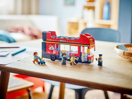 LEGO Конструктор City Красный двухэтажный экскурсионный автобус 60407 фото