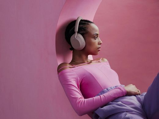 Sony Наушники Over-ear WH-1000XM5 BT 5.2, ANC, Hi-Res, AAC, LDAC, Wireless, Mic, Розовый WH1000XM5P.CE7 фото