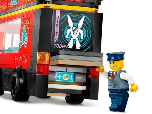 LEGO Конструктор City Красный двухэтажный экскурсионный автобус 60407 фото