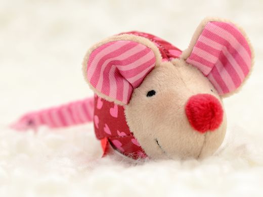М'яка іграшка sigikid Миша рожева 8 см 49136SK фото