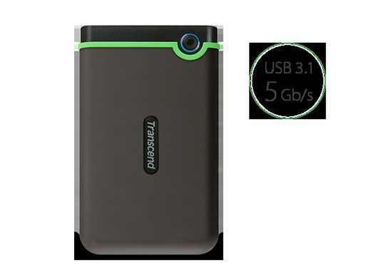 Transcend Портативный жесткий диск 4TB USB 3.1 StoreJet 25M3 Серый TS4TSJ25M3S фото