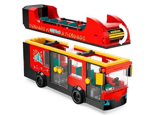 LEGO Конструктор City Красный двухэтажный экскурсионный автобус 60407 фото