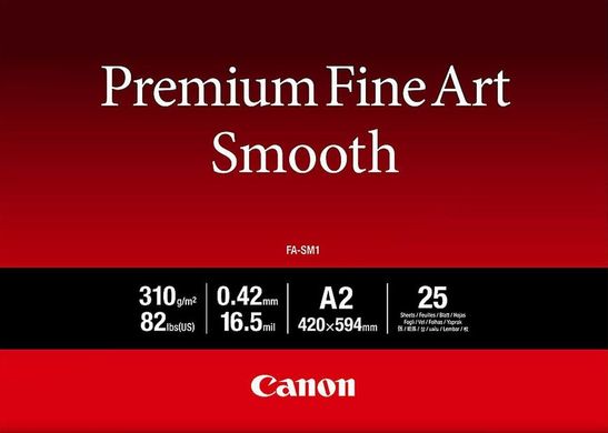 Папір Canon A2 Premium Fine Art Paper Smooth, 25 арк. 1711C006 фото