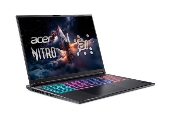 Acer Ноутбук Acer Nitro 18 AN18-61 18" WQXGA IPS, AMD R7-350, 32GB, F1TB, NVD5060-8, Lin, чорний NH.QY7EU.004 фото