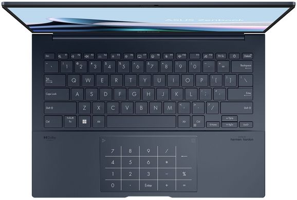 ASUS Ноутбук Zenbook 14 UX3405MA-PP301X 14" 3K OLED, Intel Ultra 9 185H, 32GB, F1TB, UMA, Win11P, Голубой 90NB11R1-M00DH0 фото