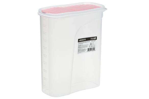 Контейнер для сыпучих Ardesto Fresh 2.5 л, розовый, пластик AR1225PP фото