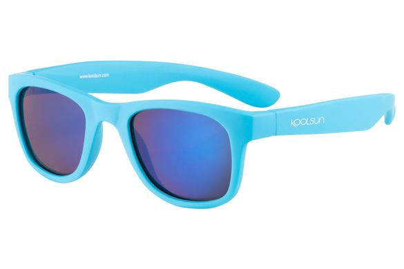 Детские солнцезащитные очки Koolsun неоново-голубые серии Wave (Размер: 3+) KS-WANB003 фото