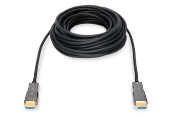 Digitus Кабель HDMI UHD 4K, AOC hybrid-fiber, type A M/M, 10м, черный AK-330125-100-S фото