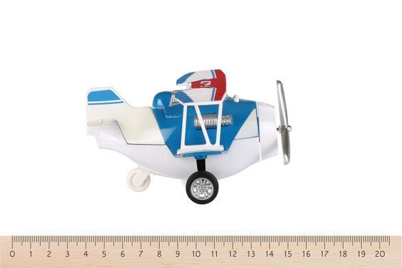 Літак металевий інерційний Same Toy Aircraft синій зі світлом і музикою SY8012Ut-2 фото