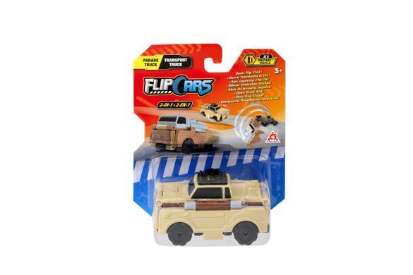 Flip Cars Машинка-трансформер 2 в 1 Парадный грузовик и Автоцистерна EU463875-28 фото