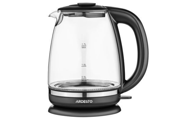 ARDESTO Електрочайник EKL-F100 1.7л/2150Вт/strix контроль/корпус скло/чорний EKL-F100 фото