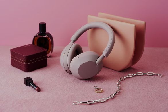 Sony Наушники Over-ear WH-1000XM5 BT 5.2, ANC, Hi-Res, AAC, LDAC, Wireless, Mic, Розовый WH1000XM5P.CE7 фото