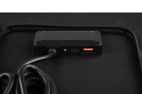 Легка портативна сонячна панель 2E 100 Вт, 2S, 3M Anderson, QC3.0, 24 Вт+Type-C 45 Вт 2E-PSPLW100 фото