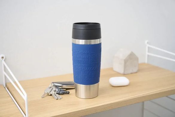 Tefal Термочашка Travel Mug Classic, 360мл, нержавеющая сталь, синий N2020310 фото