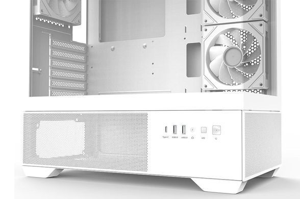 Zalman Корпус Chronix V2 без БЖ, 1xUSB3.0, 1xUSB2.0, 1x Type C, 2x120мм ARGB Reverse, 4x120мм ARGB, VGA 410мм, LCS ready, TG Side/Front Panel, ATX, білий CHRONIXV2WHITE фото