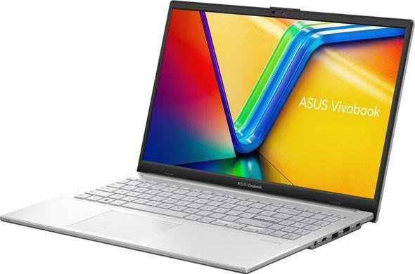 ASUS Ноутбук Vivobook Go 15 E1504FA-BQ1105 15.6" FHD IPS, AMD R3-7320U, 16GB, F512GB, UMA, NoOS, Сріблястий 90NB0ZR1-M01YF0 фото