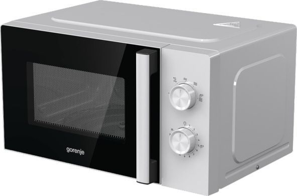 Gorenje Мікрохвильова піч, 20л, мех. керув., 800Вт, білий MO20E1WH фото