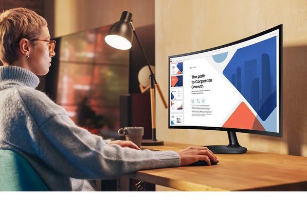 Samsung Монитор 27" S27D360 D-Sub, HDMI, VA, 100Hz, 4ms, CURVED LS27D360GAIXCI фото
