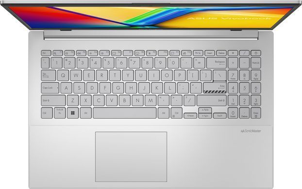 ASUS Ноутбук Vivobook Go 15 E1504FA-BQ1105 15.6" FHD IPS, AMD R3-7320U, 16GB, F512GB, UMA, NoOS, Сріблястий 90NB0ZR1-M01YF0 фото