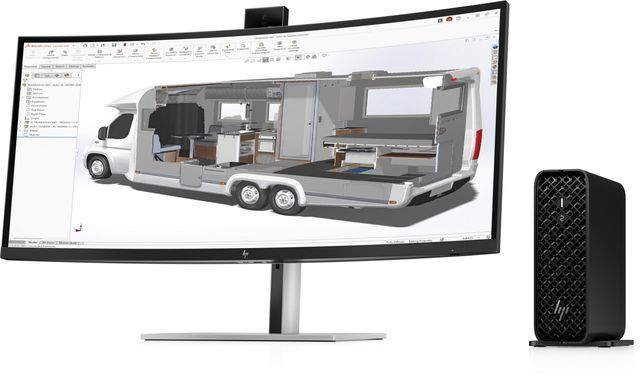 HP Рабочая станция Z2 Mini G1i, Intel U7-265, 16GB, F512GB, NVD A400-4, WiFi, Win11P A40LRET фото