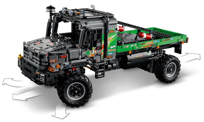 Конструктор LEGO Technic Повнопривідна вантажівка для випробувань Mercedes-Benz Zetros 42129 фото