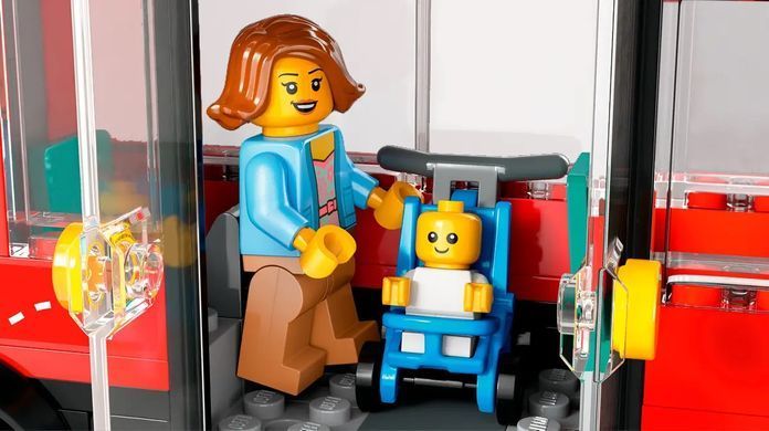 LEGO Конструктор City Красный двухэтажный экскурсионный автобус 60407 фото