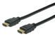 Digitus Кабель ASSMANN HDMI High speed + Ethernet (AM/AM) 10м, черный
