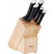 Tefal Набор ножей Ice Force, 5 пр., с деревянной колодкой, нержавеющая сталь, плаcтик, черный 1 - магазин Coolbaba Toys