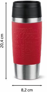 Tefal Термочашка Travel Mug Classic, 360мл, нержавеющая сталь, красный N2020410 фото
