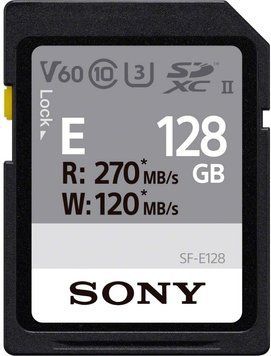 Sony Карта памяти 128GB SDXC C10 UHS-II U3 V60 R270/W120MB/s Entry SFE128.ET4 фото