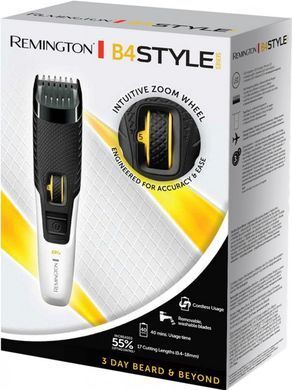 Remington Тример Style Series, для бороди і вусів, акум., роторний мотор, сталь, чорно-білий MB4000 фото