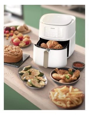 Philips Мультипіч XXL Connected 2000Вт, чаша-7.2 л, сенсорне керування, 16 програм, пластик, біло-сріблястий HD9285/00 фото