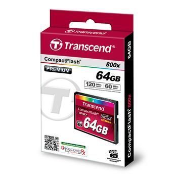 Transcend Карта памяти CF 64GB 800X TS64GCF800 фото