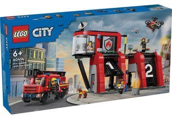 LEGO Конструктор City Пожежне депо з пожежною машиною 60414 фото