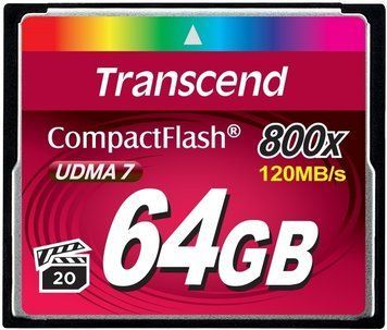 Transcend Карта памяти CF 64GB 800X TS64GCF800 фото