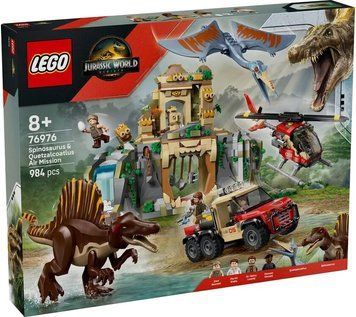 LEGO Конструктор LEGO Jurassic World Повітряна місія зі спинозавром і кетцалькоатлем 76976 фото