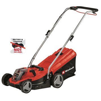 Einhell Газонокосилка аккумуляторная бесщеточная GE-CM 18/33 Li-Solo 18В 33см 25-65мм 30л 10.1кг без АКБ и ЗП 3413266 фото